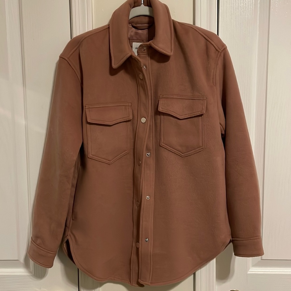 Abercrombie & Fitch clay color shirt jacket size Small